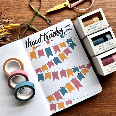 May Bullet Journal Mood Tracker, Easy Mood Tracker, Mood Tracker Ideas, Bullet Journal Tracking, Tracker Ideas, Grid Notebook, Dot Grid Notebook, Education Inspiration, Drawing Activities