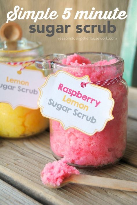 Joululahjat Diy, Diy Gifts For Christmas, Easy Sugar Scrub, Lemon Scrub, Diy Sugar Scrub Recipe, Lemon Sugar Scrub, Săpunuri Handmade, Sugar Scrub Homemade