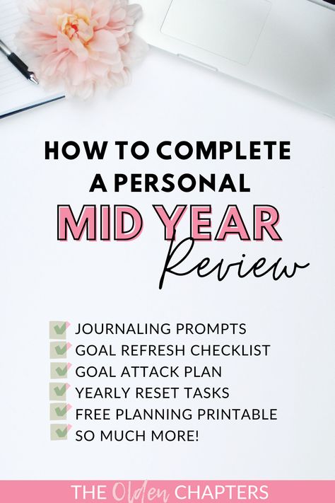 Mid Year Reflection Questions, Mid Year Reset Journal, Mid Year Reset, Mid Year Review, Questions Journal, Yearly Reflection, Year Reset, Year Planning, Year Review