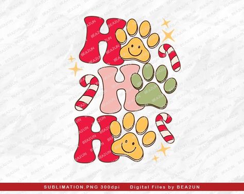 Happy Pawlidays, Paw Print Art, Dog Business, Dog Png, Cards Invitation, Santa Paws, Watercolor Christmas Cards, Dog Crafts, Dog Paw Print