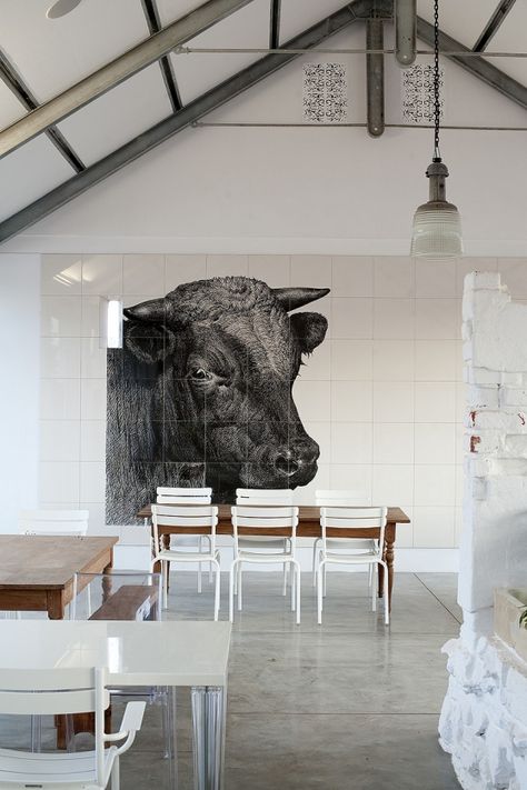 Meat Store, Butcher Shop, Farm Shop, Tile Murals, Restaurant Interior, Cafe Restaurant, Barn House, Restaurant Design, Daily Inspiration