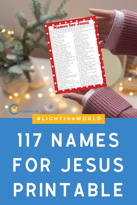 Names For Jesus Printable, Names Of Christ Printable, Lds Christmas Lesson, Names Of Jesus Printable, Lds Printables Free, Free Printable Scripture, The Names Of Jesus, Lds Christmas, Scripture Study Lds