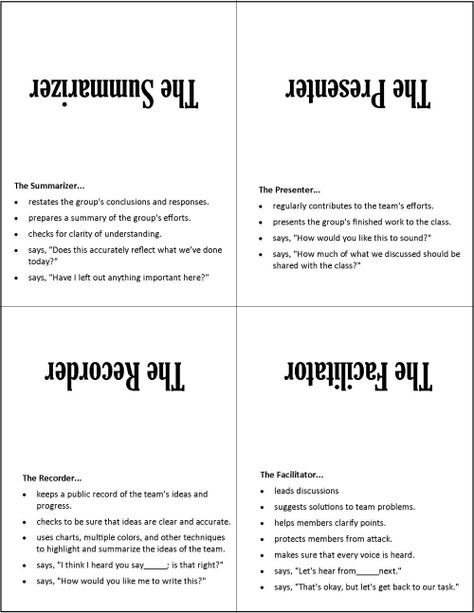 Group Work Roles Middle School, Kagan Strategies, Cooperative Learning Groups, Cooperative Learning Strategies, Tent Card, Classroom Strategies, Instructional Strategies, Instructional Coaching, Learning Strategies