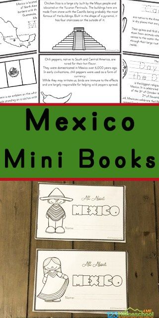 Kids will be fascinated as they learn about the country of Mexico with these free printable Mexico for Kids books. Included are pictures to color and information about the culture, way of life and interests. These are a fanatic resource for kindergarteners, grade 1, grade 2, grade 3, and grade 4 students. Mexico Coloring Pages, Mexico For Kids, Geography For Kids, Homeschool Geography, World Thinking Day, 5 De Mayo, Summer Learning, Printable Books, After School Program