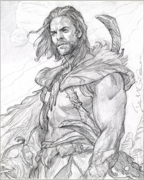 John Carter by Iain McCaig Comic Art Iain Mccaig, Alien Art, Comic Book Artists, Character Sketch, A Pencil, Illustration Character Design, Comic Artist, Comic Books Art, Pencil Drawing