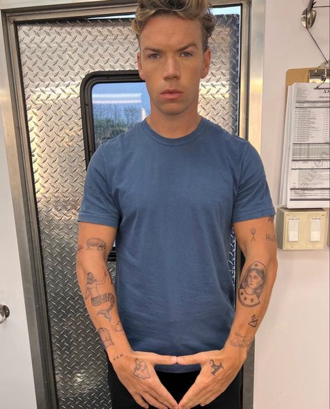 Will Poulter The Bear Tattoos, The Bear Luca, Luca The Bear, Will Poulter The Bear, Bear Tattoos For Men, Luca Tattoo, Vision 2024, Will Poulter, Clever Tattoos