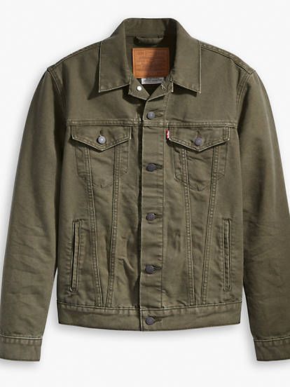 Cholthing Style, Olive Denim Jacket, Levis Ribcage Jeans, Levi Jacket, Ribcage Jeans, Mens Fashion Inspiration, Levis Jacket, Men's Jackets, Stylish Mens Outfits