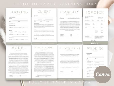 Photography Contract Template, Photography Forms, Form Photography, Photography Business Forms, Wedding Photography Contract Template, Wedding Photography Contract, Set Photography, Photography Contract, Contract Template