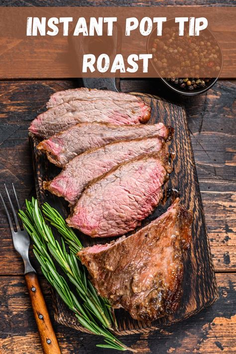 This easy Instant Pot Sirloin Tip Roast recipe is all about the beef. Unlike recipes that include various additions of vegetables, this one focuses on a basic tip roast for the pressure cooker without complications. However, feel free to add potatoes, carrots, or other vegetables as desired. Included are instructions for gravy. #InstantPotCooking #Roast #PotRoast #TipRoast #Sirloin Beef Round Tip Roast Recipes Instant Pot, Round Tip Roast Recipes Instant Pot, Pressure Cook Roast, Sirloin Tip Roast Oven Instant Pot, Sirloin Tip Roast Pressure Cooker, Instapot Beef Roast Recipe, English Roast Instant Pot, Instapot Sirloin Tip Roast, Top Sirloin Roast Recipes Instant Pot