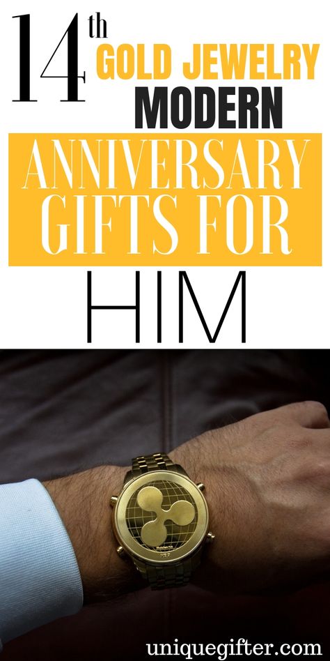 14th Gold Jewelry Modern Anniversary Gifts For Him | Gifts For Your Husband | Modern Anniversary Gifts | Modern Wedding Anniversary Gifts | Unique Modern Gift Ideas For Him | 14th Wedding Anniversary Gifts | 14th Wedding Anniversary Gifts For Him | Creative Anniversary Gifts | #gifts #giftguide #anniversary #presents #unique via @ 14th Wedding Anniversary Gifts For Him, 30 Year Anniversary Gift, 50 Years Anniversary Gift, 12 Year Anniversary Gifts, 8 Year Anniversary Gift, 11 Year Anniversary Gift, 14th Anniversary Gifts, 4th Year Anniversary Gifts, Anniversary Ideas For Him