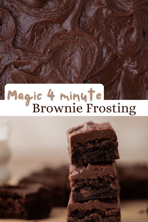 This chocolate brownie frosting is one of the easiest and most delicious frostings you can top your brownies with! Brownie Frosting Recipe, Chocolate Brownie Frosting, Chocolate Icing For Brownies, Chocolate Frosting For Brownies, Brownie Board, Brownie Icing, Handwriting Help, Chocolate Icing Recipes, Cooktop Cove