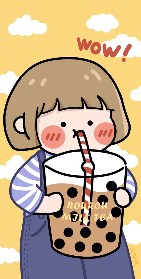 2021 Wallpaper, Chibi Bts, Banner Design Inspiration, Kawaii Background, Wallpaper Cute, My My, Iphone Wallpaper App, Cute Doodle Art, Bear Wallpaper