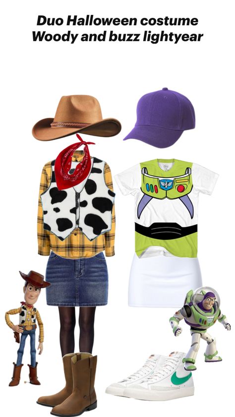 Woody Costume, Duo Halloween Costumes, Woody And Buzz, Buzz Lightyear, Halloween Costumes, Halloween