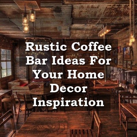 Looking to add a touch of charm to your home decor? Check out these rustic coffee bar ideas that will elevate your space and bring a cozy vibe to your mornings. From DIY projects to stylish decor tips, this collection has everything you need to create the perfect coffee nook. Whether you're a coffee connoisseur or just love the aesthetic, these ideas are sure to inspire your next home decor project. Rustic Coffee Bar Ideas, Western Coffee Bar, Rustic Coffee Station, Rustic Coffee Bar, Coffee Bar Ideas, Cozy Bar, Coffee Bar Design, Coffee Ideas, Ways To Wake Up