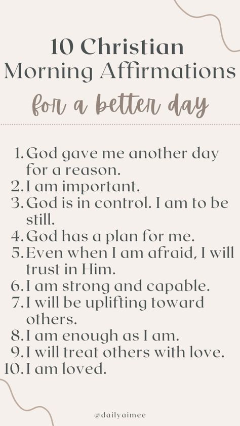 Biblical Affirmations, Emotionally Healthy, Christian Affirmations, Bible Journal Notes, A Morning Routine, Gratitude Affirmations, Affirmations For Women, Christian Bible Quotes, Daily Positive Affirmations