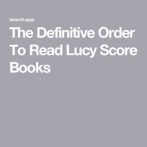 The Definitive Order To Read Lucy Score Books Lucy Score Books, Lucy Score, Creative Toys For Kids, Christmas Jigsaw Puzzles, Kids Craft Supplies, Wooden Christmas Crafts, Toys By Age, Jigsaw Puzzles For Kids, Board Games For Kids