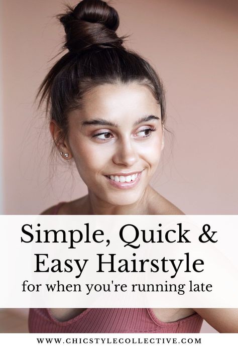 Simple quick and easy hairstyles to do when your running late. Simple hairstyle | Quick Hairstyles | easy hair updo Late Hairstyles, French Hairstyles, Running Late Hairstyles, Quick And Easy Hairstyles, Bob Hair Color, Simple Hairstyle, Easy Hairstyles Quick, Easy Hair Updos, Greasy Hair Hairstyles