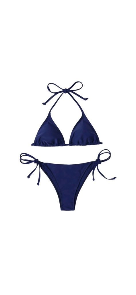 Aestethic Navy Blue Dark Blue Bikini Shein Outfit Inspo Accessoires Navy Blue Swimsuit Bikinis, Navy Blue Bathing Suit, Shein Bikinis Aesthetic, Dark Blue Bathing Suit, Bikinis Shein, Navy Blue Swimwear, Simple Swimwear, Dark Blue Swimsuit, Shein Bikinis