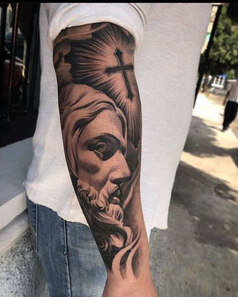 Mother Mary Tattoos, Aztec Tattoos Sleeve, Beautiful Tattoo Designs, Forearm Tattoo Quotes, Christ Tattoo, Mexican Art Tattoos, Rose Tattoos For Women, Armband Tattoo Design, Men Tattoos Arm Sleeve