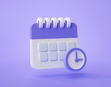 Purple calendar clock icon 3d reminder n... | Free Photo #Freepik #freephoto #calendar-3d #calendar-date #calendar #event-calendar Clock 3d Icon, Purple Calendar, Reminder Icon, Date Icon, 3d Calendar, Icon Calendar, Calendar Illustration, Jewelry Text, Video Icon