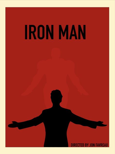 Iron Man Minimalist Poster, Iron Man Poster Art, Minimalist Superhero Poster, Iron Man Posters, Love Minimalist Art, Iron Man Movie Poster, Negative Space Graphic Design, Space Movie Posters, Large Collage