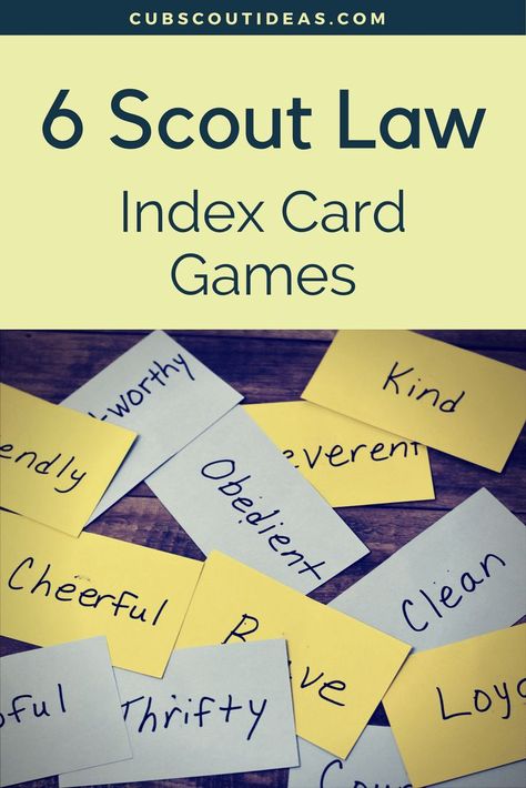 Learning the Boy Scout Oath and Law can be a little challenging for Cub Scouts. But these 6 fun Scout Law games are an easy way for them to practice the Law. Use these as gathering activities or during your Cub Scout den meetings. via @CubIdeas Scout Oath Activities, Scout Oath And Law, Lion Scouts, Cub Scout Law, Cub Scout Skits, Boy Scout Oath, Scout Oath, Cub Scout Games, Boy Scout Activities