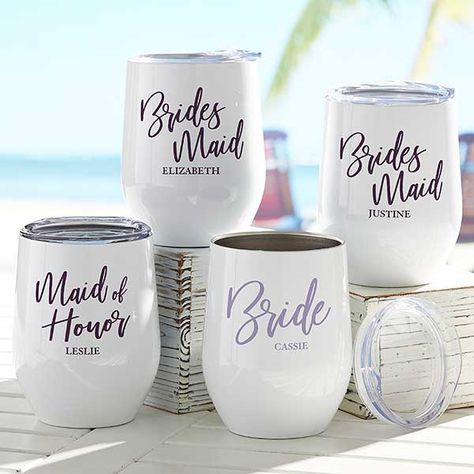 Sublimacion Ideas, Personalization Mall, Bridesmaid Wine, Gifts For Wedding, Personalized Wine Glasses, Wine Cup, Bridesmaids Personalized, Wine Cups, Personalized Wine