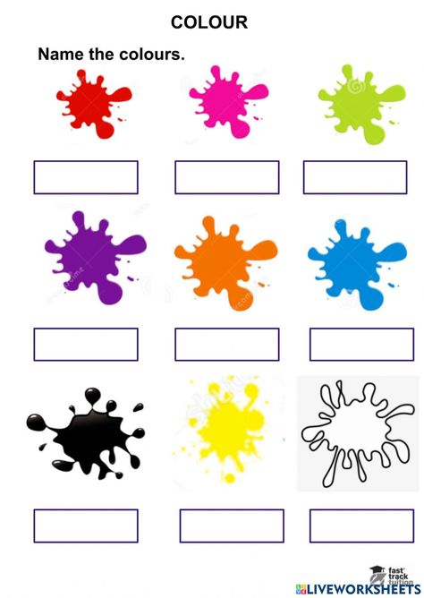 Pdf online worksheet: Colour Colour Spelling Worksheet, Colours Name Worksheet, Colour Worksheet, Energy Science Projects, English Classes For Kids, Energy Science, Letter Worksheets For Preschool, Color Quiz, Free Printable Math Worksheets