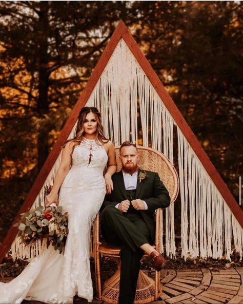 Triangle Arbor Wedding, Triangle Backdrop, Triangle Macrame, Wedding Triangle, Arch Macrame, Bohemian Wedding Decor, Backdrop Boho, Rustic Bohemian Wedding, Boho Wedding Backdrop