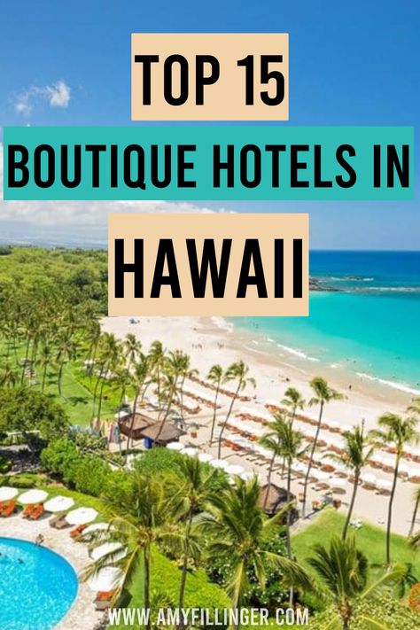 Here are the best boutique hotels in Hawaii and the best boutique resorts in Hawaii. From boutique hotels in Kauai to boutique hotels in Maui, boutique hotels on the Big Island, boutique hotels in Oahu and more. These wellness oriented Hawaii hotels and small Hawaii hotels offer the best of the best when it comes to a Hawaii vacation. Hawaii travel tips, Hawaii vacation idea,s unique hotels in Hawaii Best Hawaiian Island To Visit, What To Do In Hawaii, Kauai Hotels, Hotels In Hawaii, Best Hawaiian Island, Mauna Kea Beach Hotel, Resorts In Hawaii, Maui Honeymoon, Island To Visit