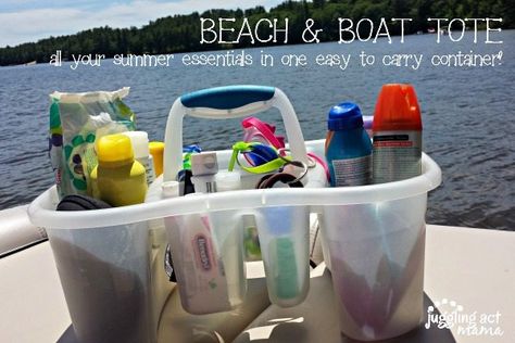 Boat Organization, Pontoon Boat Accessories, Boating Tips, Lake Fun, Boat Tote, Buy A Boat, Float Trip, Beach Boat, Boat Storage