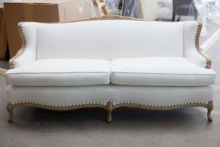 vintage sofa Victorian Couches, Reupholstered Couch, Vintage Couches, French Provincial Sofa, Victorian Couch, Couch Makeover, Royal Sofa, Vintage Settee, Reupholster Chair Dining