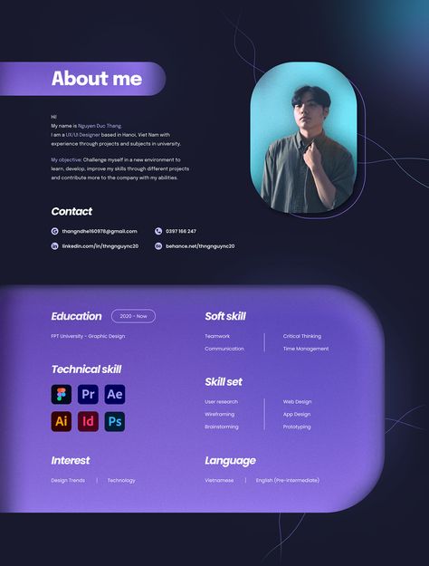 Portfolio UX/UI Data Analyst Portfolio Website, Modern Portfolio Website, Portfolio Design For Graphic Designer, Graphics Design Portfolio Ideas, Website Portfolio Ideas, Uiux Portfolio Design, Portfolio Ui Ux Design, Web Designer Portfolio Website, Webpage Portfolio