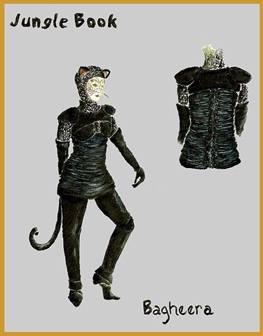 Bagheera Bagheera Costume, Jungle Book Bagheera, Jungle Book Costumes, Seuss Costumes, Dr Seuss Costumes, Witch Wardrobe, Lion Witch Wardrobe, Animal Face Paintings, Stage Crew