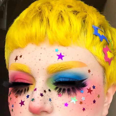 Clowncore Hair, Aesthetic Clown, Alt Makeup, Kawaii Makeup, Alternative Makeup, Cool Makeup Looks, Smink Inspiration, Hair Aesthetic, Makeup Aesthetic