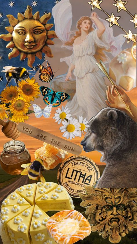 #litha #paganaesthetic #paganholiday #summer #pagan #witchy #witchyaesthetic #sunflower Litha Outfit, Litha Aesthetic Pagan, Litha Aesthetic Wallpaper, Litha Food, Litha Aesthetic, Midsummer Fairy, Witchy Graphics, Litha Celebration, Pagan Life