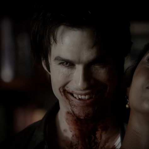 Vampire Diaries Vampire Face, Tvd Vampire Face, Damon Salvatore Vampire Face, Vampire Academia, Vampire Reference, Damon Salvatore Aesthetic, Zach Sobiech, Salvatore Aesthetic, Tvd Characters