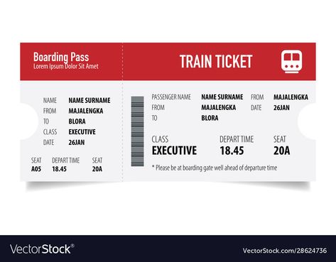 Train Vector, Train Ticket, Train Tickets, Design Modern, Concept Design, Png Images, Adobe Illustrator, Vector Free, Vector Images