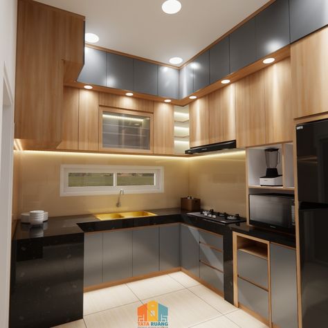 Kitchenset dengan finishing HPL wood dan smoke grey membuat dapur anda terlihat cantik. Kami menerima jasa desain dan pembuatan interior Whatsapp : 085724299950 #interiorjakarta #interiorbogor #interiorsukabumi #kitchensetmurah #kitchensetsukabumi #kitchensetbandung #kitchensetbogor #jasadesign #desain3d Kabinet Dapur, August 12, Kitchen Set, Kitchen Sets, Grey, Wood, On Instagram, Quick Saves, Instagram