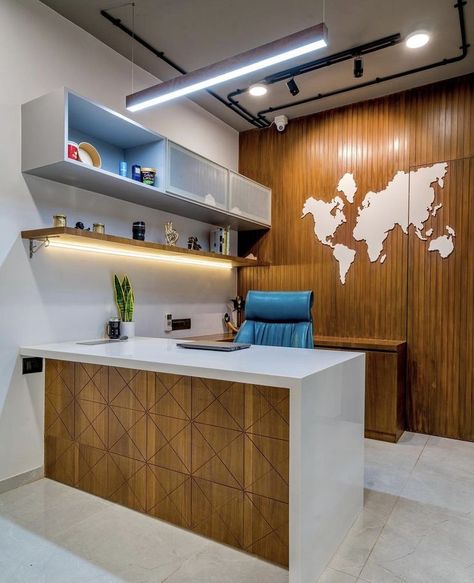 Office Counter Design Modern, Doctor Cabin Interior Design, Md Table Design Office, Doctor Table Design, Md Cabin Design, Md Cabin Interior Office Modern, Small Office Cabin Design, Md Table, Furniture Office Design