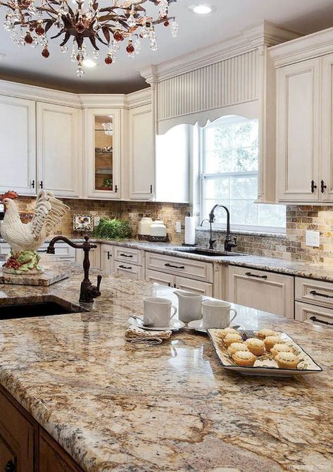 Espresso Glaze, Dapur Rustic, French Country Kitchen Designs, Espresso Kitchen, Rustic Kitchen Cabinets, Country Kitchen Designs, Kabinet Dapur, Cabinets White, French Country Kitchens