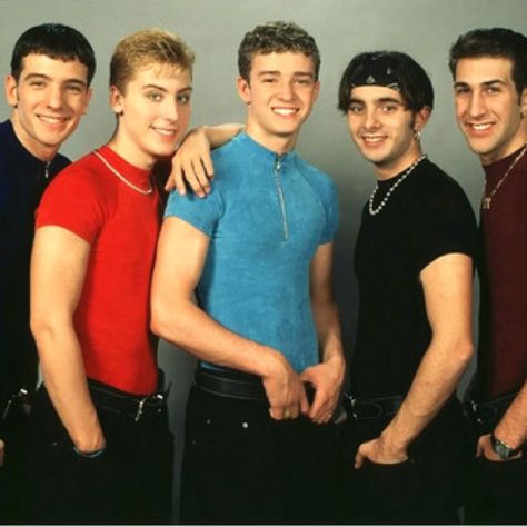 N'Sync in sync 90s Boy Bands, Joey Fatone, All I Ever Wanted, Drew Barrymore, Backstreet Boys, Justin Timberlake, 90s Kids, 90s Fashion, Infant Tees