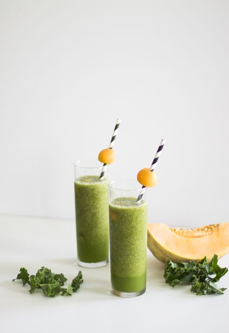 ♥ Cantaloupe Smoothie, Coconut Water Smoothie, Melon Smoothie, Canteloupe, Eat Enough, Drink Enough Water, Recipe For Teens, Delicious Smoothies, Easy Healthy Smoothies