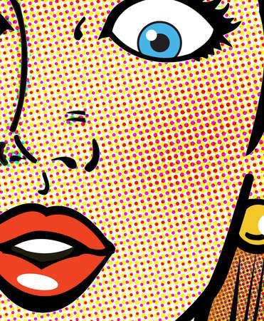 Pop Art (o arte pop), es una corriente artística caracterizada por el uso de imágenes de "cultura popular". Drawing Ideas Portrait, Surprised Woman, Roy Lichtenstein Pop Art, Lichtenstein Pop Art, Comic Pop Art, Arte Pin Up, Pop Art Girl, Pop Art Illustration, Pop Art Comic