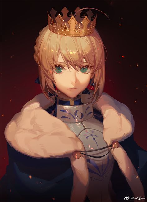 Anime Queen, Artoria Pendragon, Arturia Pendragon, Queen Anime, Hyogo, Blonde Hair Blue Eyes, Nice Art, Fate Anime Series, Fate Zero