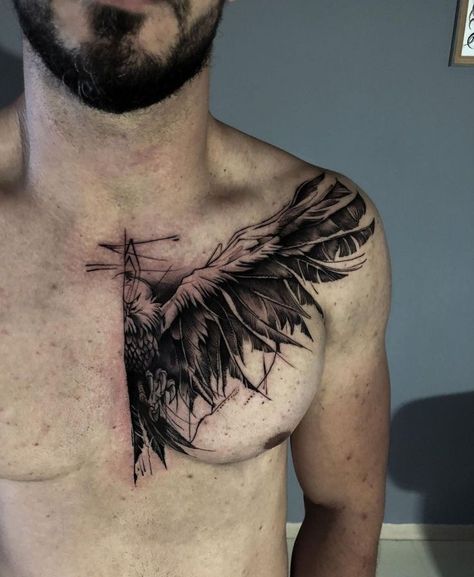 Small Shoulder Tattoo For Men, Chest And Arm Tattoo, Small Tattoo Ideas Back, Tattoo Ideas Stomach, Small Shoulder Tattoo, Shoulder Tattoo For Men, Chest Tattoo Cover Up, Arm Tattoo Designs, Cover Up Tattoos For Men