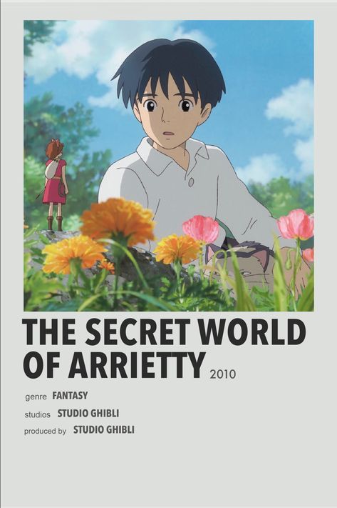 The Secret World of Arrietty minimal anime poster The Secret World Of Arrietty, Studio Ghibli Poster, Secret World Of Arrietty, Personajes Studio Ghibli, Japanese Animated Movies, Film Posters Minimalist, Film Anime, Ghibli Artwork, Poster Anime