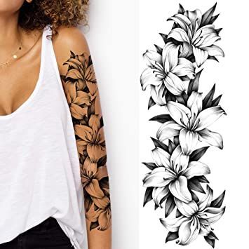 Raspberries Tattoo, Flower Arm Tattoos, Voll Arm-tattoos, Lion Flower, Wörter Tattoos, Arm Temporary Tattoos, Temporary Tattoo Sleeves, Full Arm Tattoos, Tattoos For Women Flowers