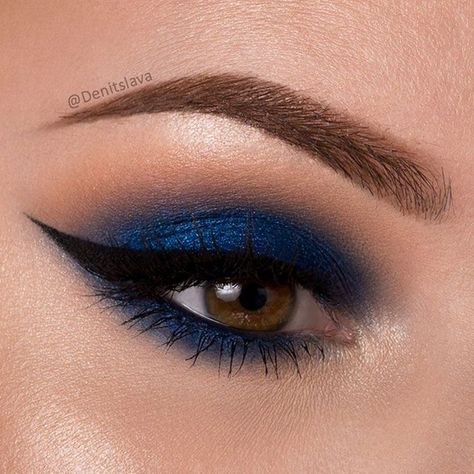 Smokey Blue Eye! Freedom Makeup, Blue Eyeshadow Looks, Eye Makeup Images, Blue Smokey Eye, Blue Makeup Looks, Braut Make-up, Makijaż Smokey Eye, Elegant Makeup, Blue Eyeshadow