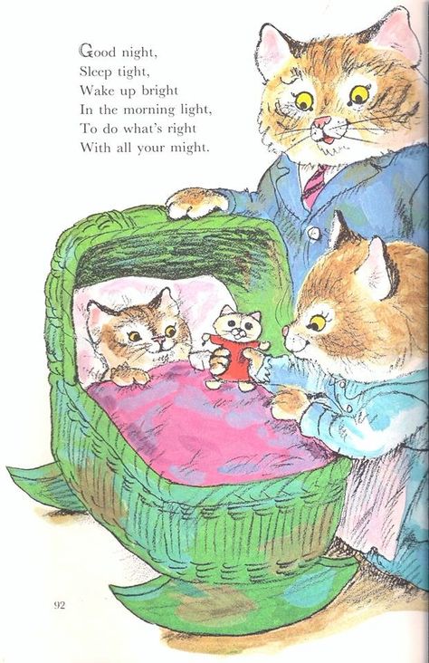 Richard Scarry Illustration, 1970 London, Richard Scary, Time Illustration, Cats Playing, Richard Scarry, Picture Books Illustration, Image Chat, Children's Illustration